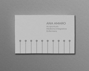 Diseño de tarjeta de visita de acupuntura